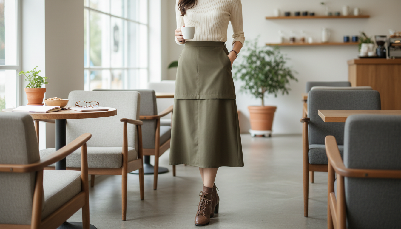 Detachable High-Waisted Slimming Skirt Styling Guide