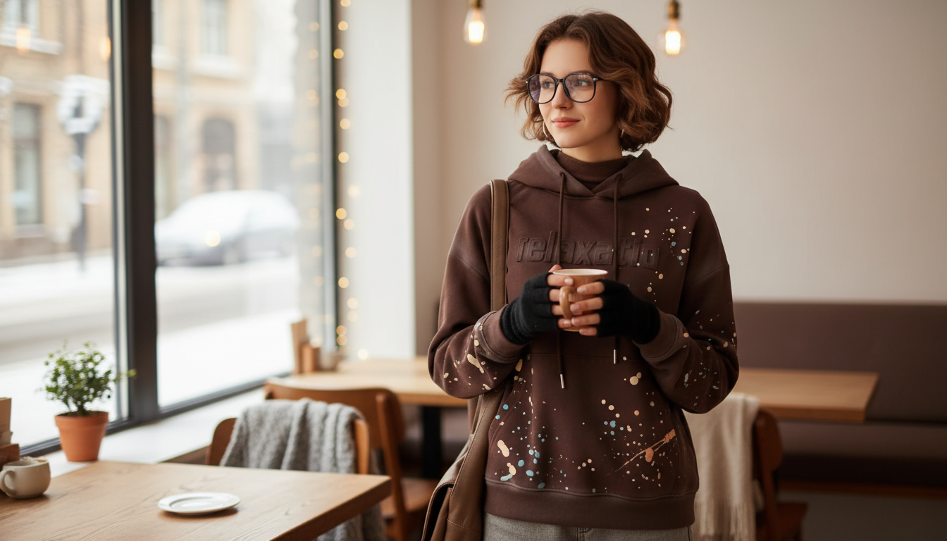 Velvet Paint-Splash Hoodie: Winter Style & Care Guide